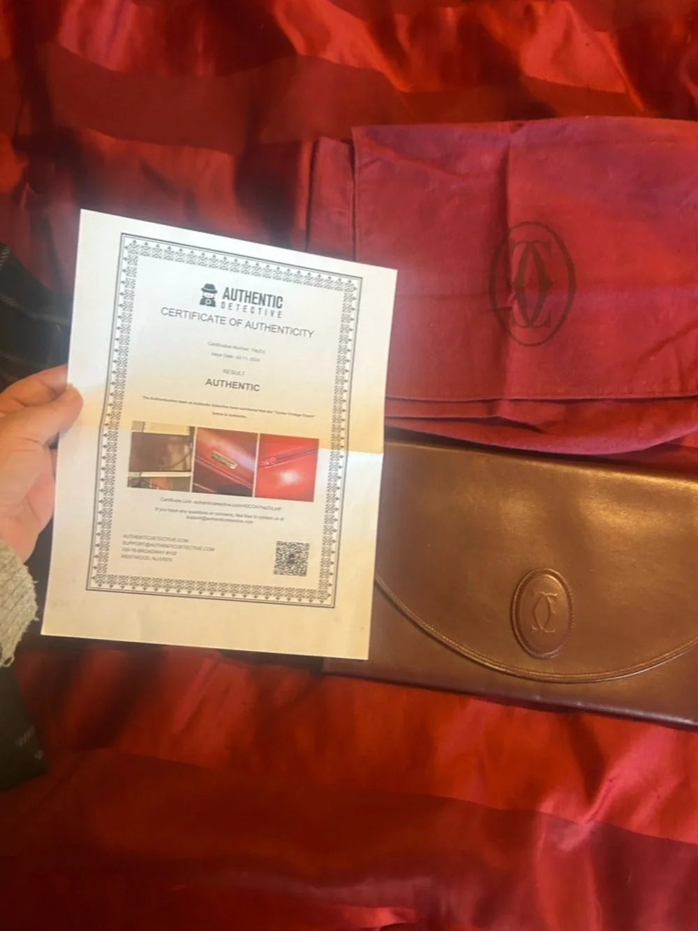 Cartier envelope clutch